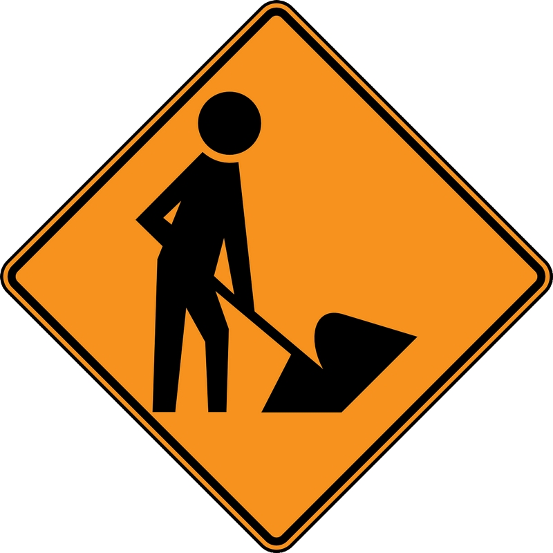 Panneau de travaux