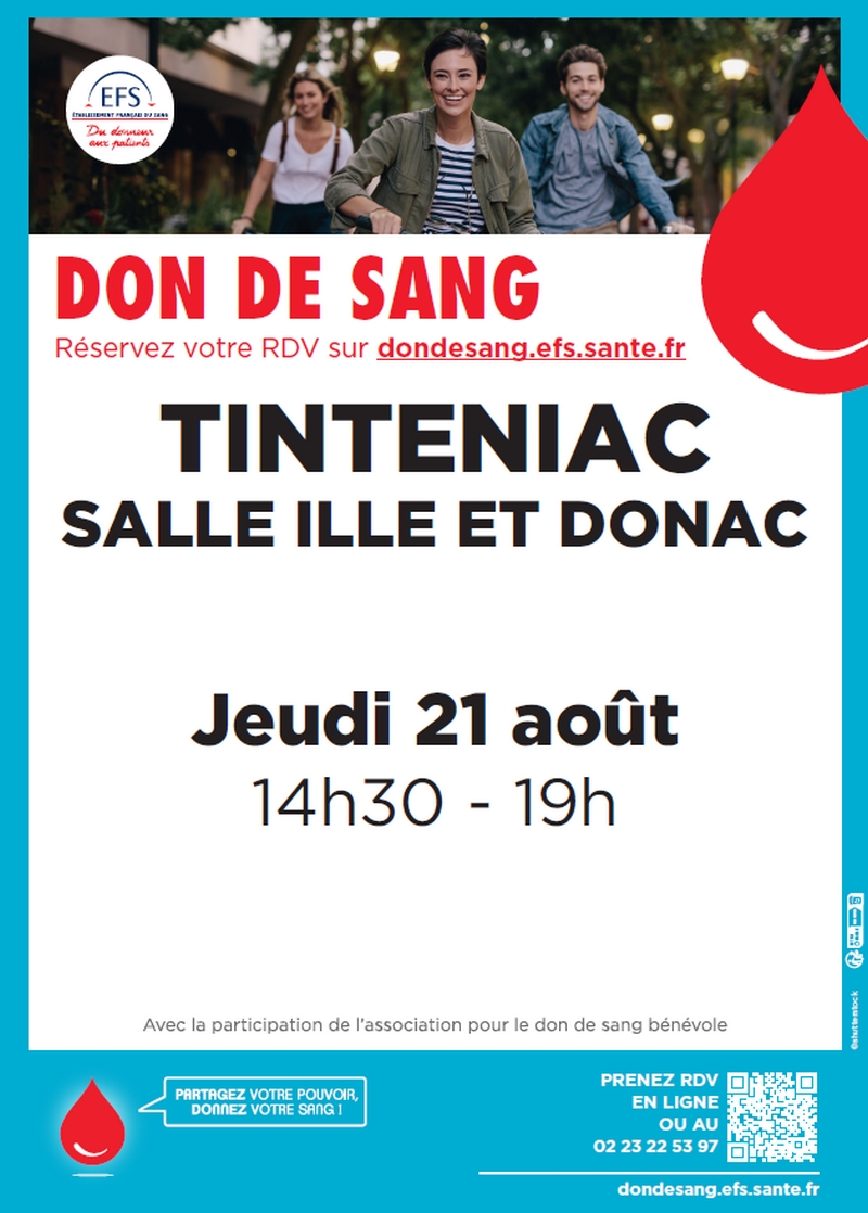 Affiche de l'établissement français du sang
