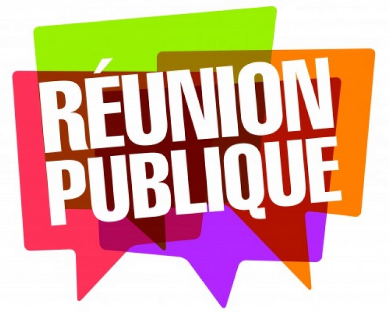 Affiche Réunion publique