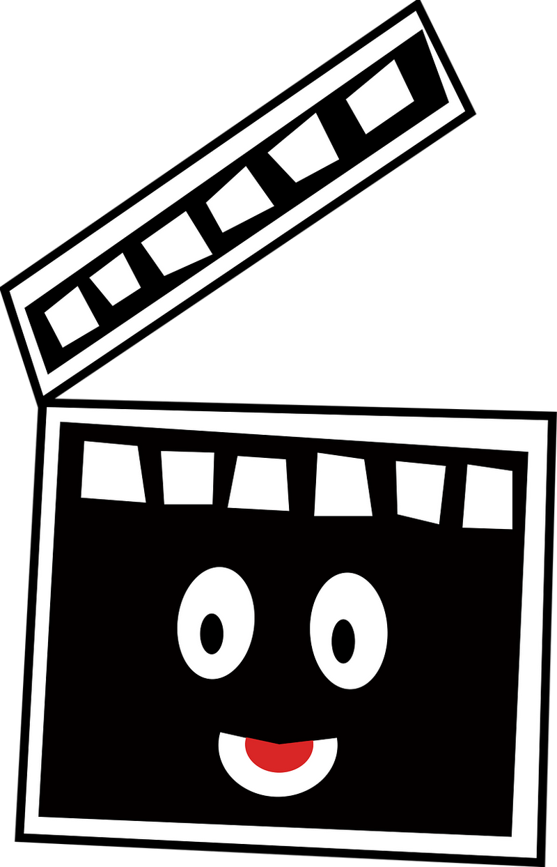 image de clap de film