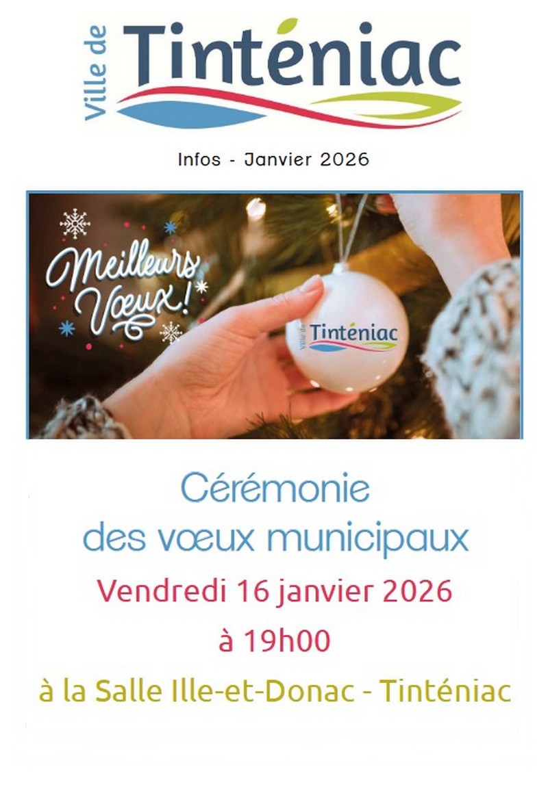 Couverture de la feuille d'infos de janvier 206