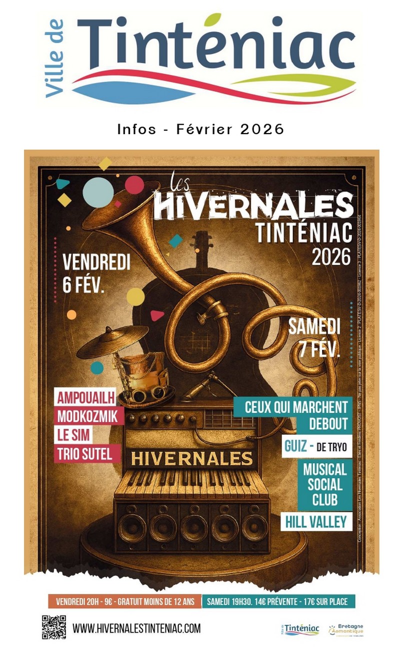 Couverture de la feuille d'infos de février