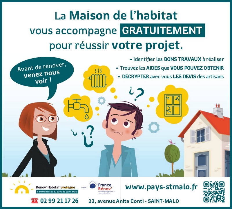 Affiche pour présenter la Maison de l'habitat