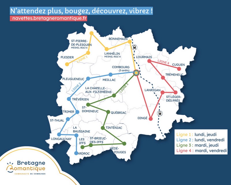 Carte des trajets