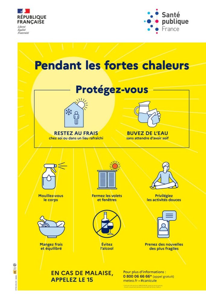 Consignes en cas de grosse chaleur