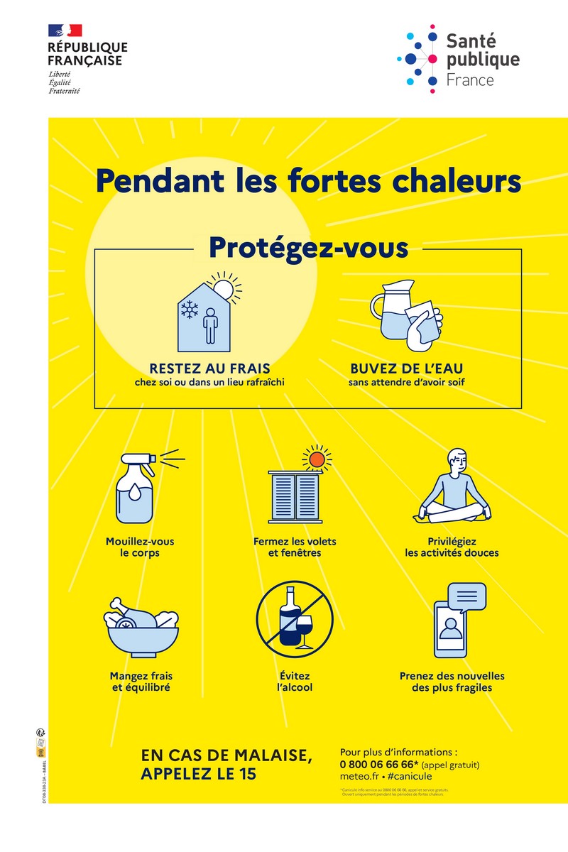 Consignes en cas de grosse chaleur