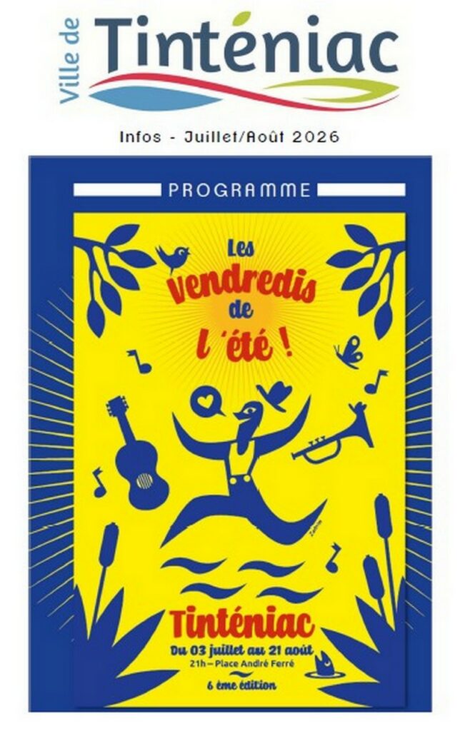 Une de la feuille d'information de juillet.août