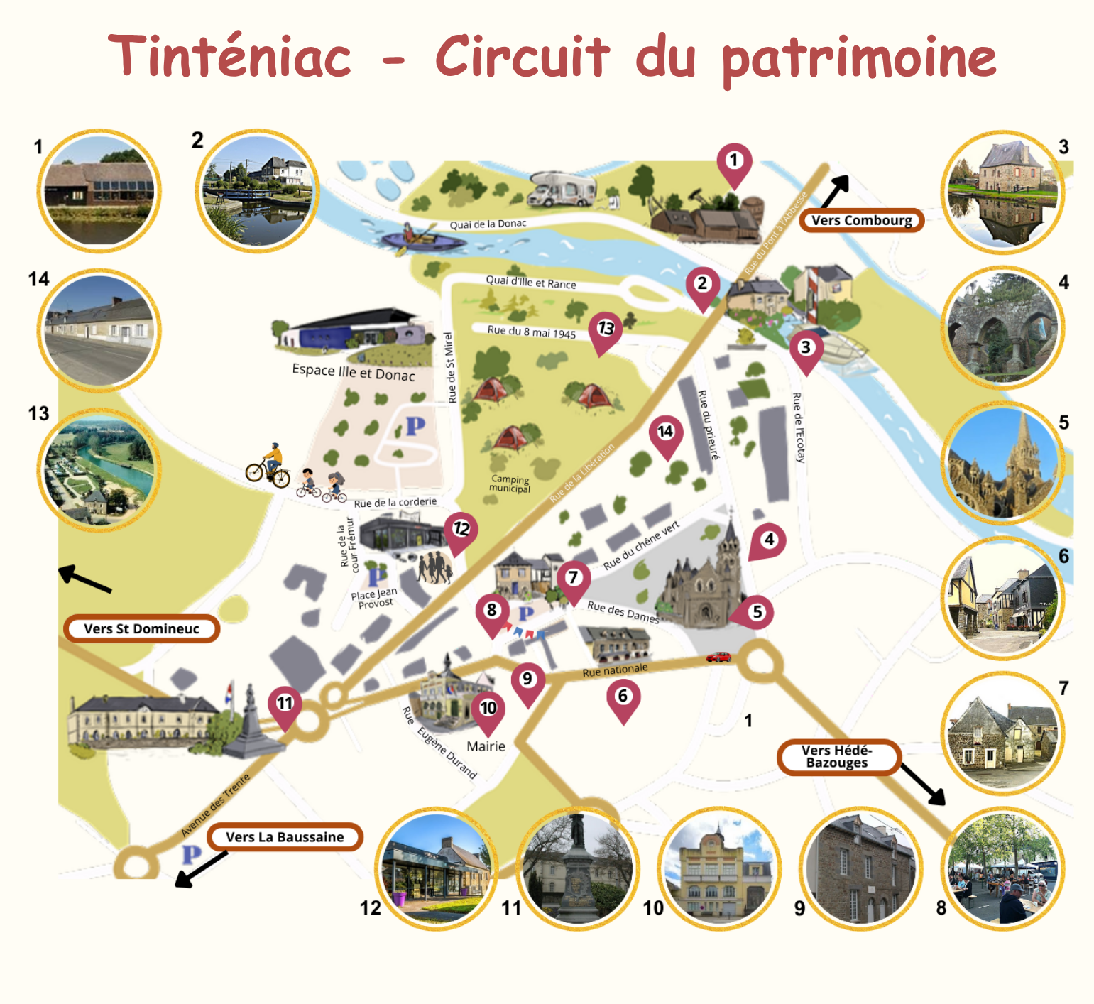 Plan du parcours du patrimoine
