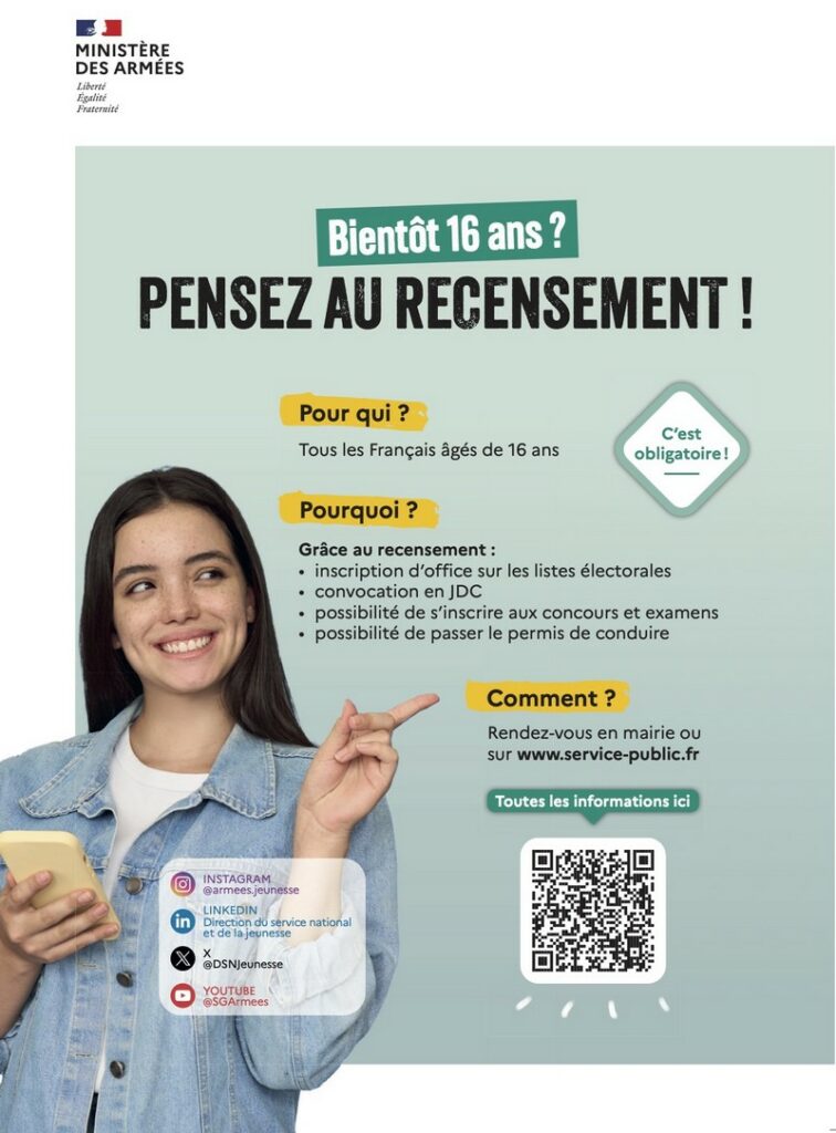 Affiche du recensement